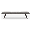 Uttermost Bowtie Charcoal Fabric Bench