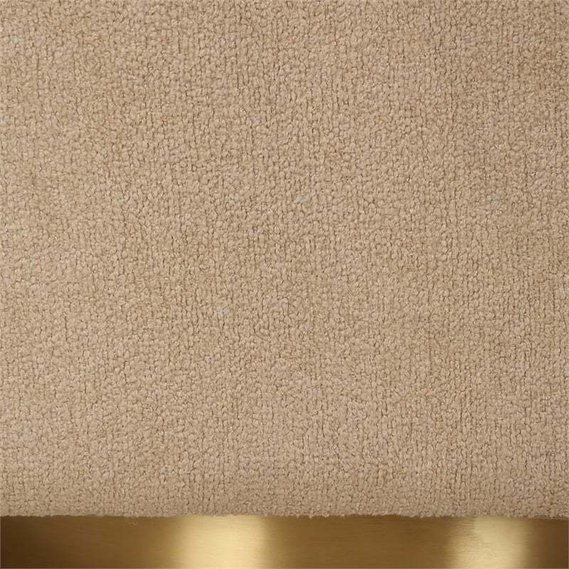 Uttermost Grounded Modern Swivel Chair in Brown