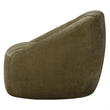 Uttermost Narrows Low-Pile Chambray Chenille Swivel Chair in Moss Green