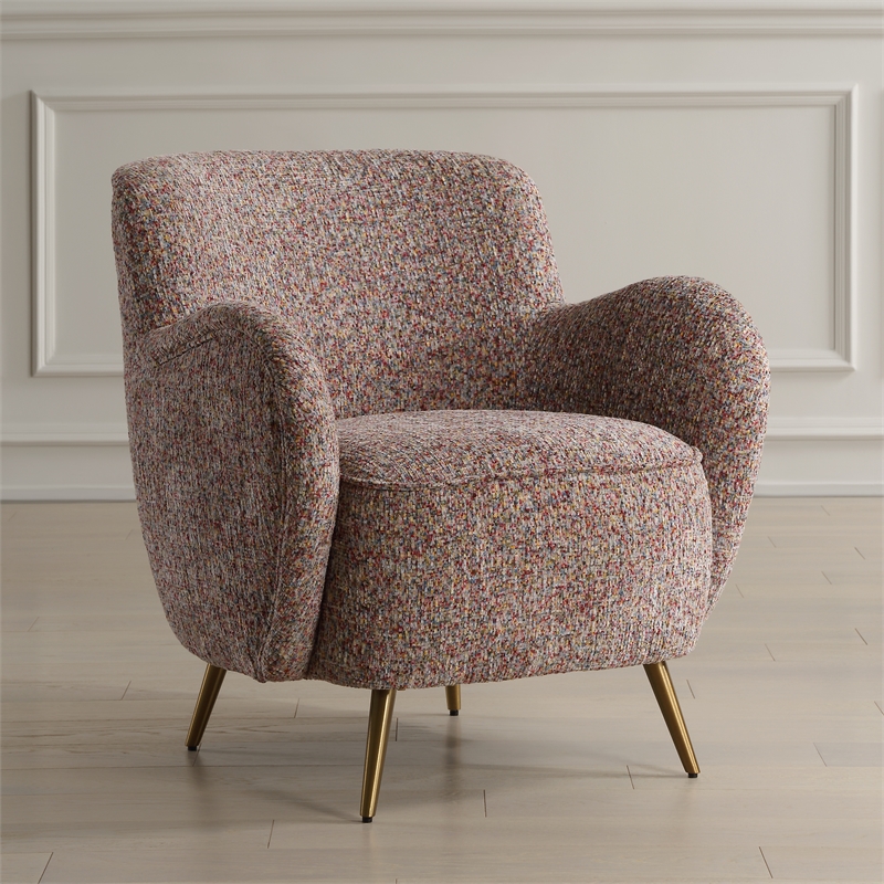 Uttermost Gemstone Confetti Toned Accent Chair in Multi-Color