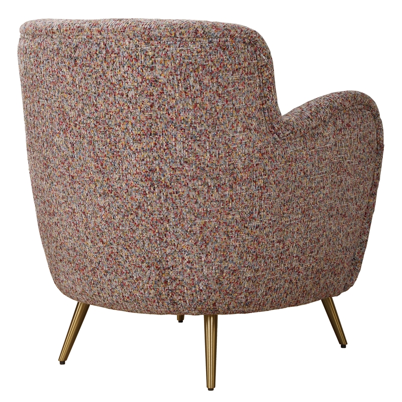 Uttermost Gemstone Confetti Toned Accent Chair in Multi-Color