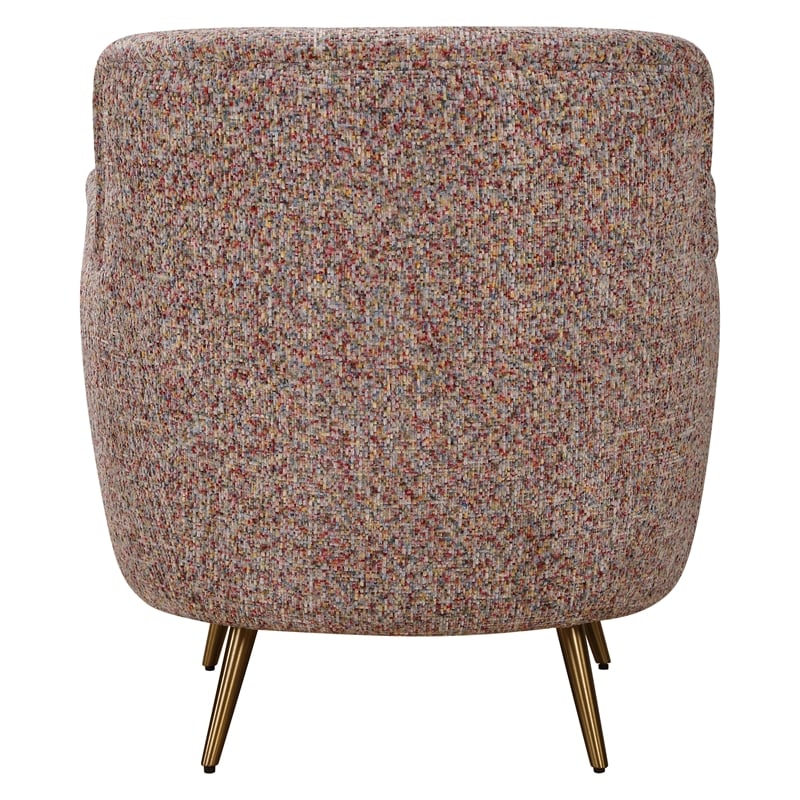 Uttermost Gemstone Confetti Toned Accent Chair in Multi-Color
