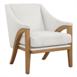 Uttermost Evolve White Fabric Accent Chair