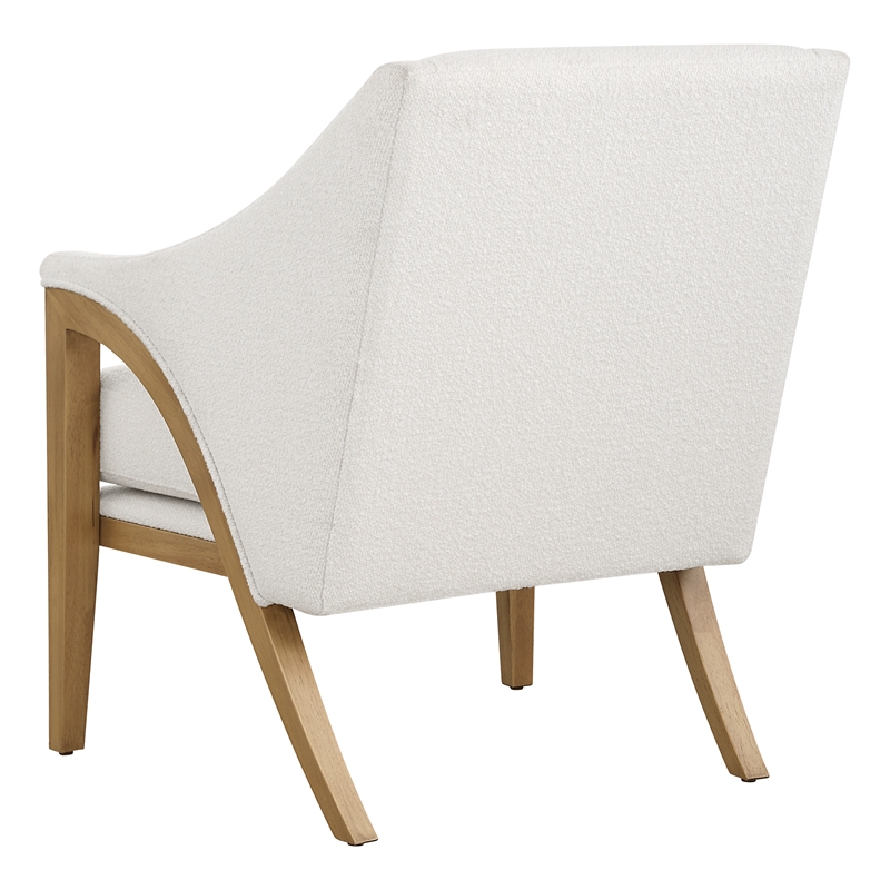 Uttermost Evolve White Fabric Accent Chair