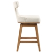 Uttermost Klismos Off White Fabric Counter Stool