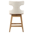 Uttermost Klismos Off White Fabric Counter Stool