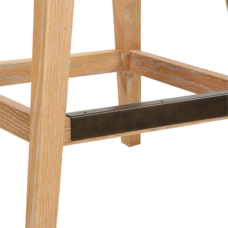 Uttermost Klismos Off White Fabric Counter Stool