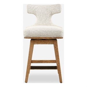 Uttermost Klismos Off White Fabric Counter Stool