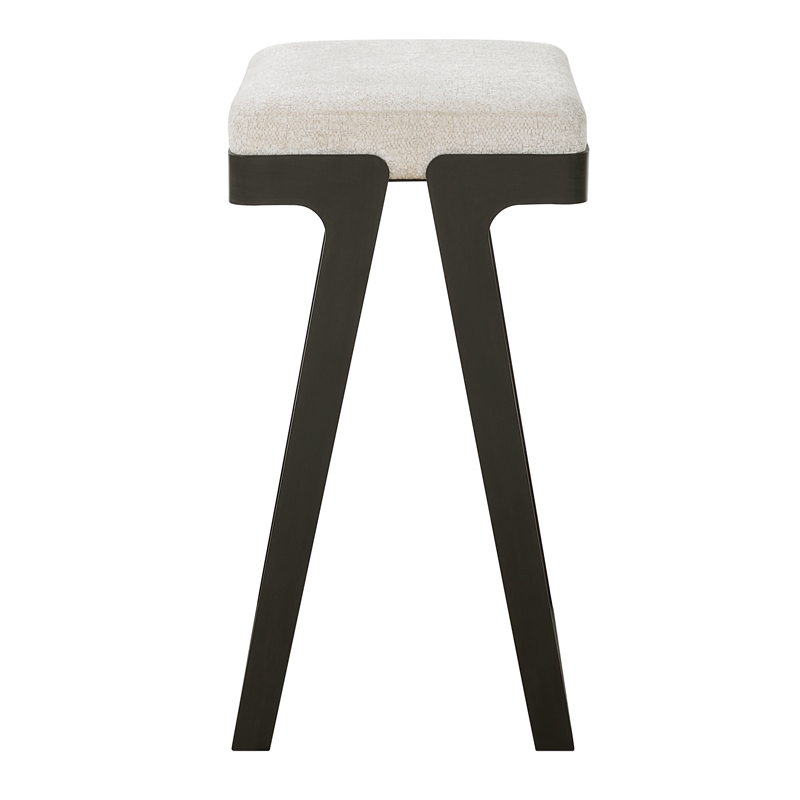 Uttermost Hover Iron Counter Stool in Black