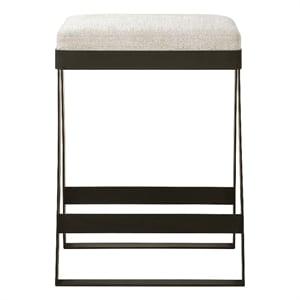 Uttermost Hover Iron Counter Stool in Black