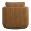 Uttermost Abound Chenille Upholstered Swivel Chair in Ginger