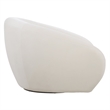 Uttermost DeSoto Polyester Velvet Upholstered Swivel Chair in Cream
