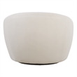 Uttermost DeSoto Polyester Velvet Upholstered Swivel Chair in Cream