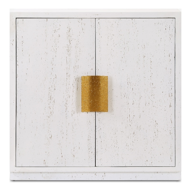 Uttermost Emma 2 Door White Cabinet