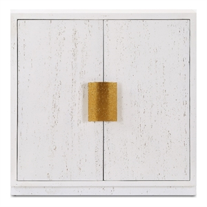Uttermost Emma 2 Door White Cabinet