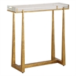 Uttermost Midas Thick Crystal Accent Table in in Gold