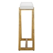 Uttermost Midas Thick Crystal Accent Table in in Gold