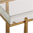 Uttermost Midas Thick Crystal Accent Table in in Gold