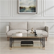 Uttermost Kentmore Glass Coffee Table in Matte Black