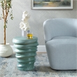Uttermost Skye Modern Garden Stool in Aqua