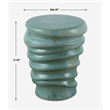 Uttermost Skye Modern Garden Stool in Aqua