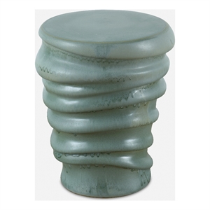 Uttermost Skye Modern Garden Stool in Aqua