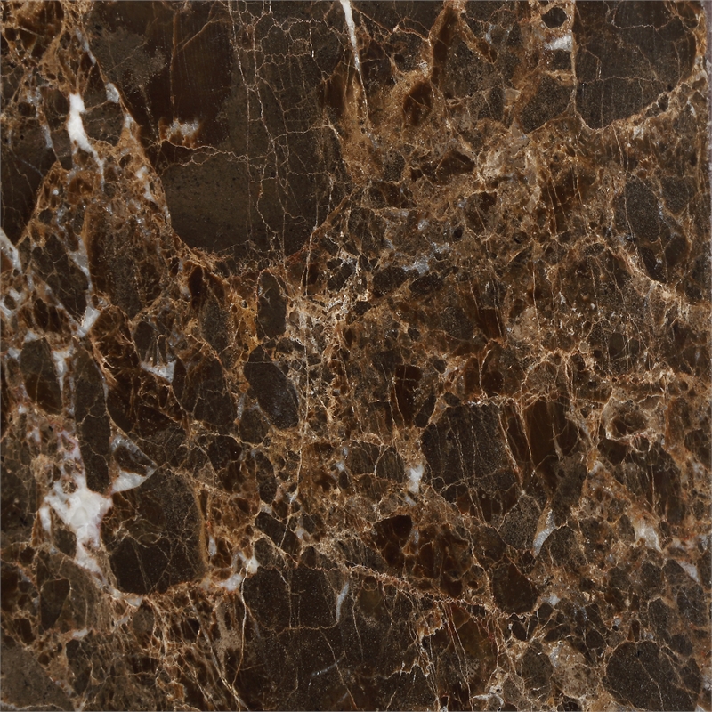 Uttermost Poe Marble Accent Table in Brown