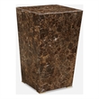 Uttermost Poe Marble Accent Table in Brown