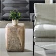 Uttermost Loophole Bleached Wash Accent Stool in Natural