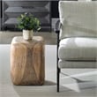 Uttermost Loophole Bleached Wash Accent Stool in Natural