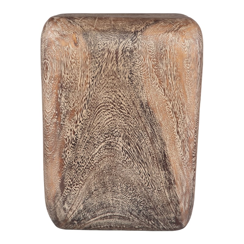 Uttermost Loophole Bleached Wash Accent Stool in Natural