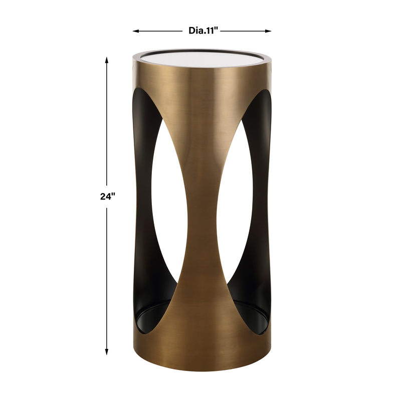 Uttermost Achilles Brass Drink Table