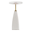 Uttermost Sora Glass Drink Table in White