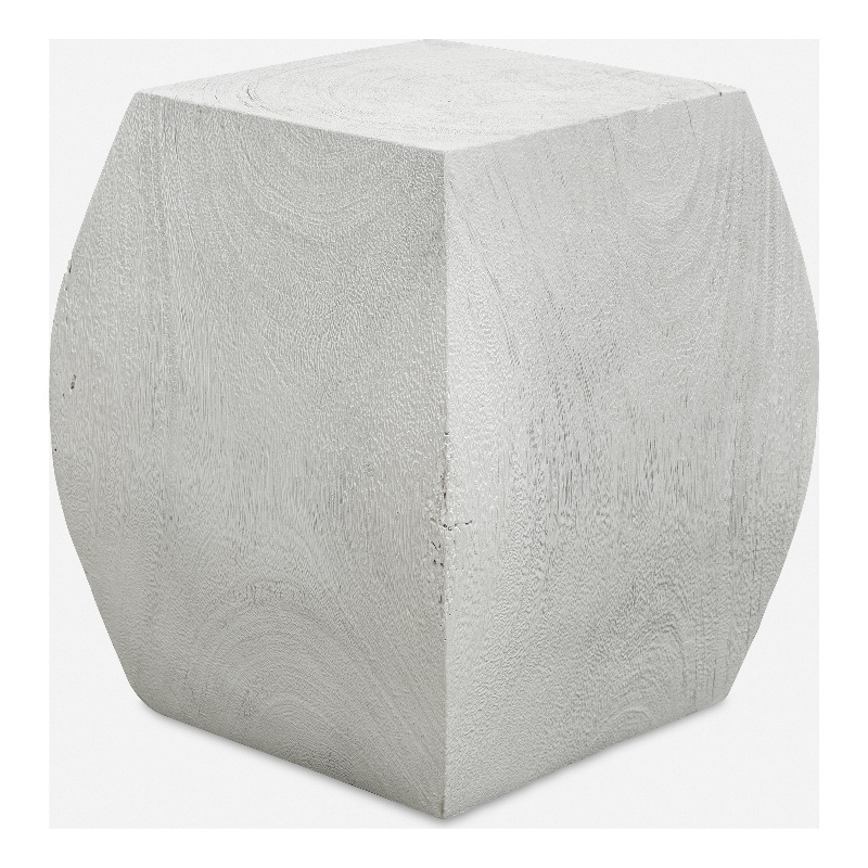 Uttermost Grove Ivory Wooden Accent Stool