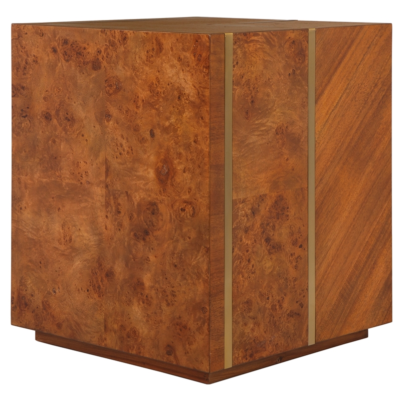 Uttermost Seven Wonders Wooden Side Table in Brown