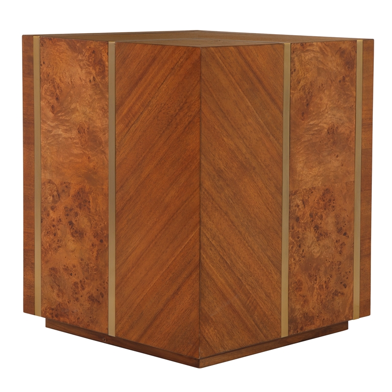 Uttermost Seven Wonders Wooden Side Table in Brown