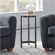 Uttermost Eternity Iron & Glass Accent Table in Gunmetal