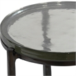 Uttermost Eternity Iron & Glass Accent Table in Gunmetal
