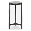 Uttermost Eternity Iron & Glass Accent Table in Gunmetal