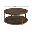 Uttermost Palisade Round Wood Coffee Table