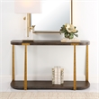 Uttermost Palisade Wood Console Table in Coffee