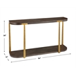 Uttermost Palisade Wood Console Table in Coffee