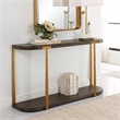 Uttermost Palisade Wood Console Table in Coffee