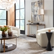 Uttermost Palisade Wood Console Table in Coffee