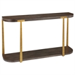 Uttermost Palisade Wood Console Table in Coffee