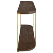 Uttermost Palisade Wood Console Table in Coffee