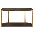 Uttermost Palisade Wood Console Table in Coffee