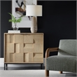 Uttermost Lorenzo Geometric 2 Door Cabinet in Natural