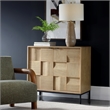 Uttermost Lorenzo Geometric 2 Door Cabinet in Natural