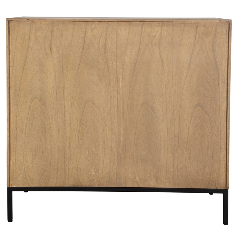 Uttermost Lorenzo Geometric 2 Door Cabinet in Natural